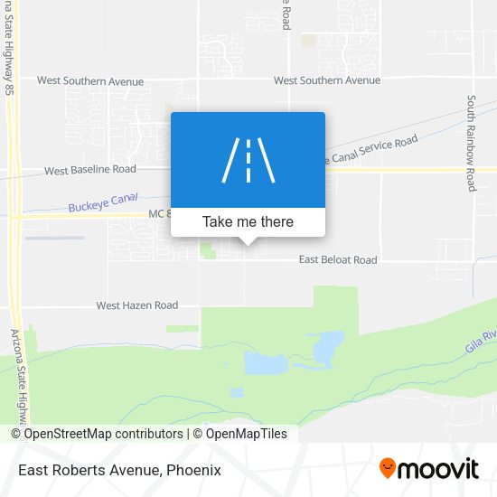 Mapa de East Roberts Avenue