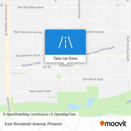 Mapa de East Roosevelt Avenue