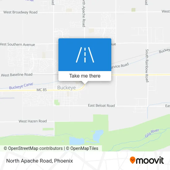 North Apache Road map