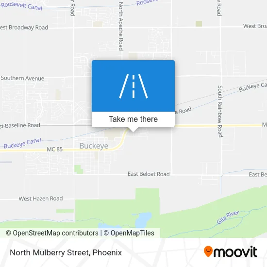 Mapa de North Mulberry Street
