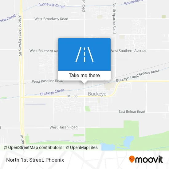 Mapa de North 1st Street
