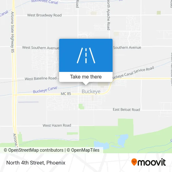 Mapa de North 4th Street