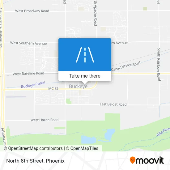 Mapa de North 8th Street