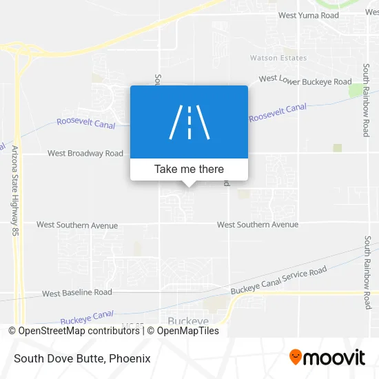 South Dove Butte map