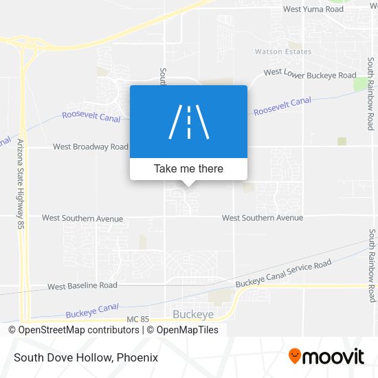 Mapa de South Dove Hollow