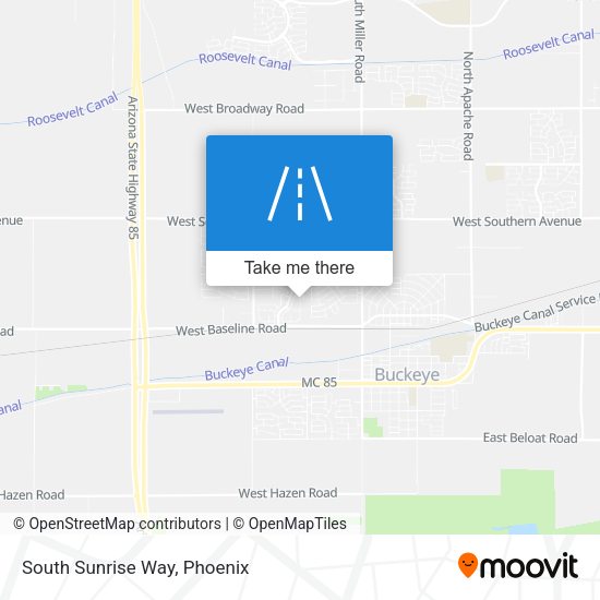 Mapa de South Sunrise Way