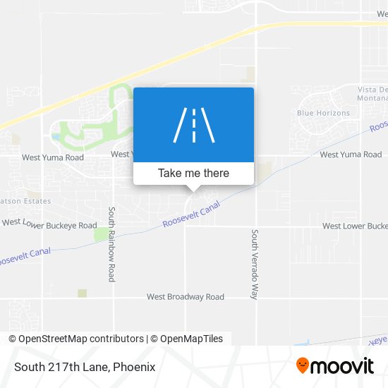 South 217th Lane map