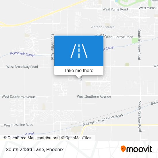 Mapa de South 243rd Lane