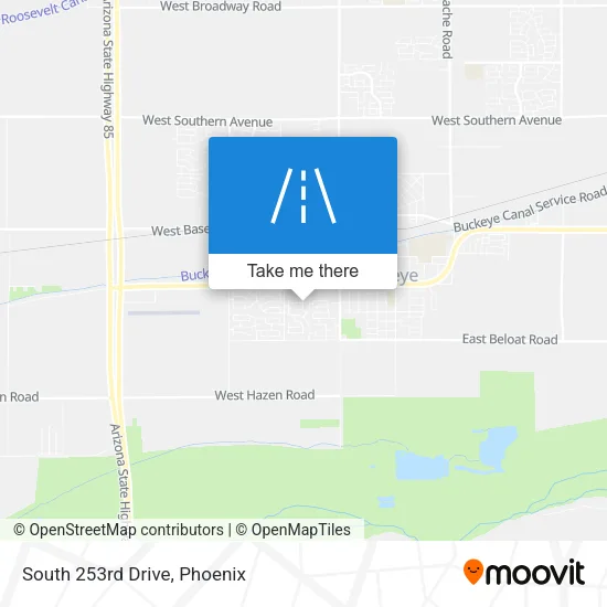 South 253rd Drive map