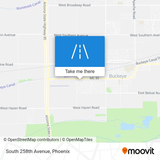Mapa de South 258th Avenue