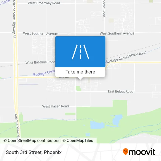 Mapa de South 3rd Street
