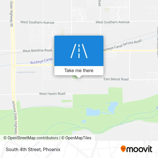 South 4th Street map