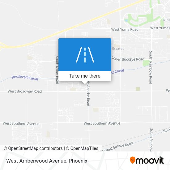 West Amberwood Avenue map