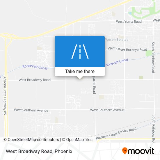 Mapa de West Broadway Road