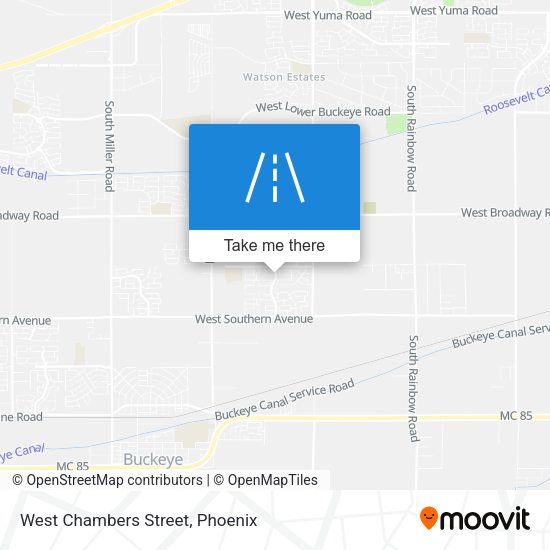 West Chambers Street map