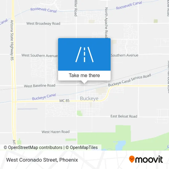 West Coronado Street map
