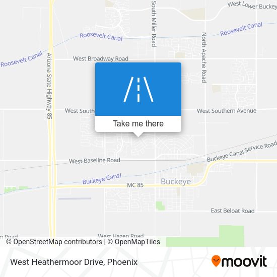 West Heathermoor Drive map