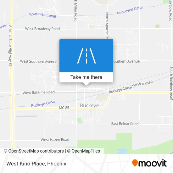 Mapa de West Kino Place