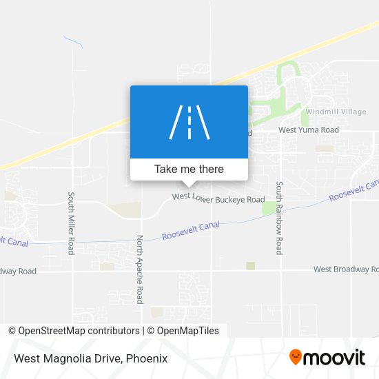 Mapa de West Magnolia Drive