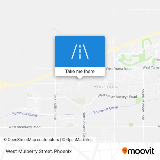 West Mulberry Street map