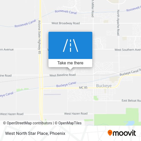 West North Star Place map