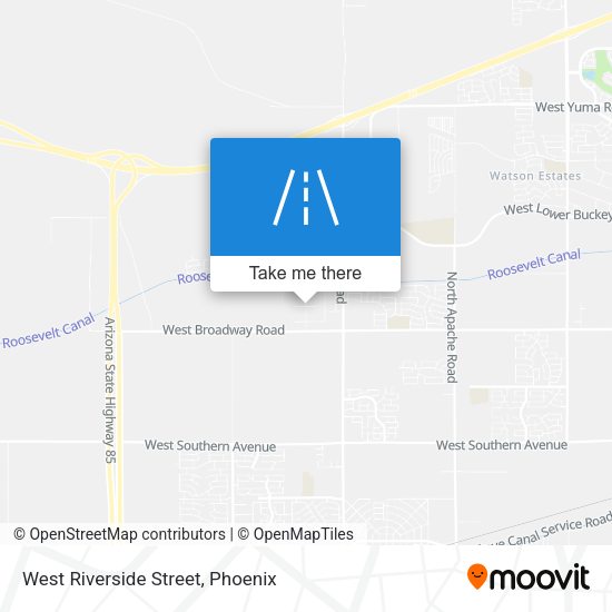 Mapa de West Riverside Street