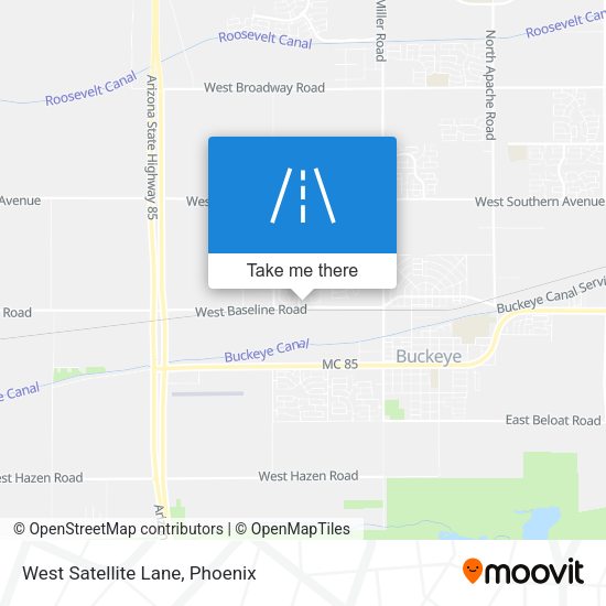 West Satellite Lane map