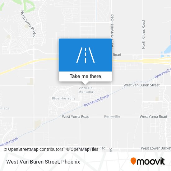 West Van Buren Street map