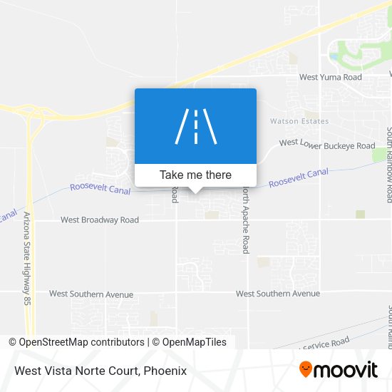 West Vista Norte Court map