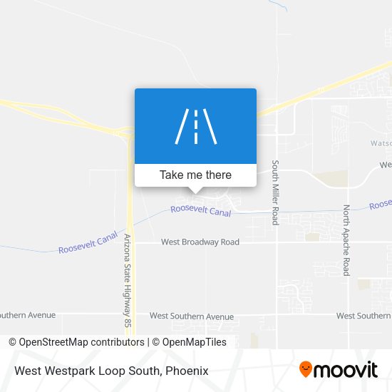 West Westpark Loop South map