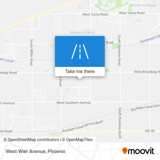 Mapa de West Wier Avenue