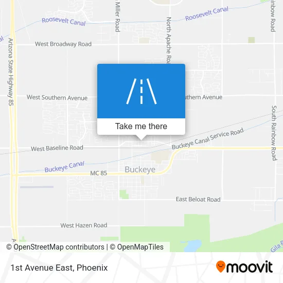 Mapa de 1st Avenue East