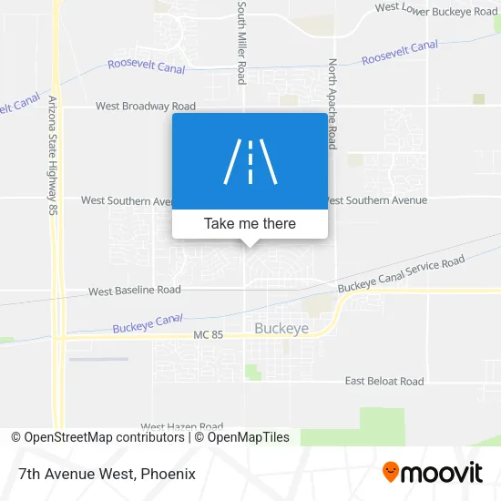 7th Avenue West map