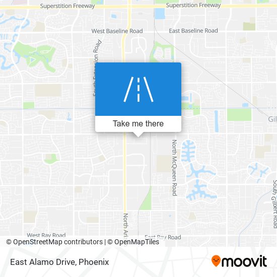 East Alamo Drive map