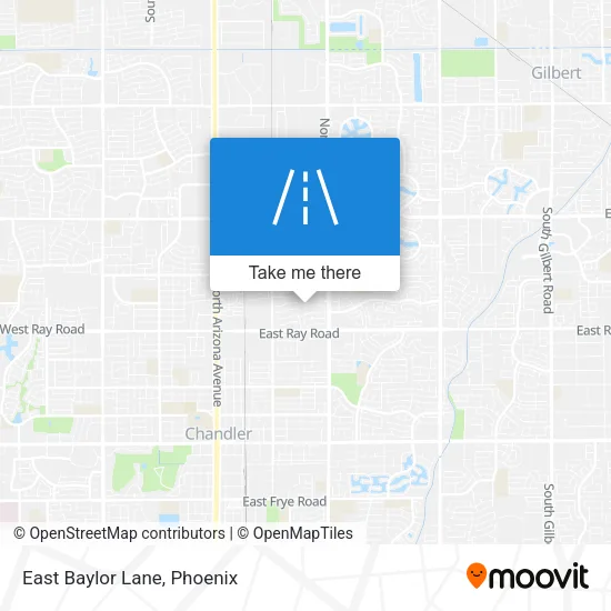East Baylor Lane map
