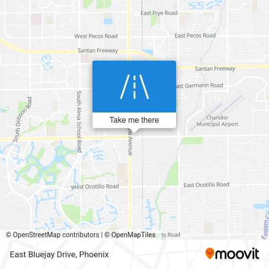 East Bluejay Drive map