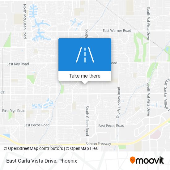 East Carla Vista Drive map