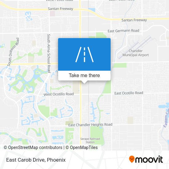East Carob Drive map
