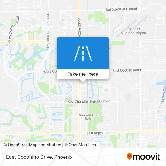 East Coconino Drive map