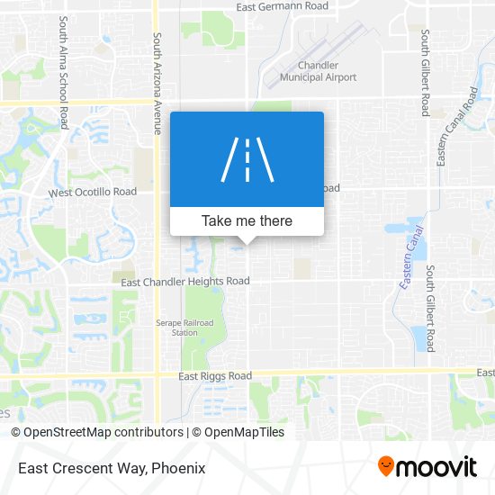 East Crescent Way map