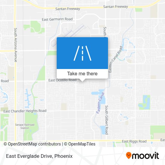 Mapa de East Everglade Drive