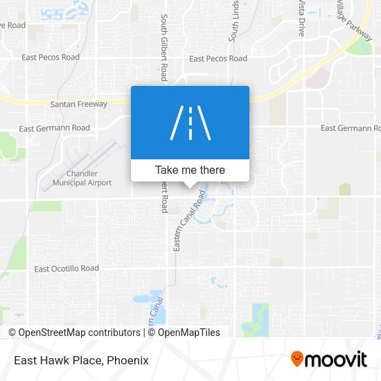 Mapa de East Hawk Place