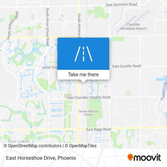 East Horseshoe Drive map