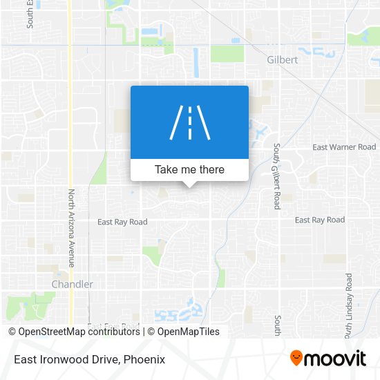 East Ironwood Drive map