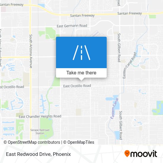 Mapa de East Redwood Drive