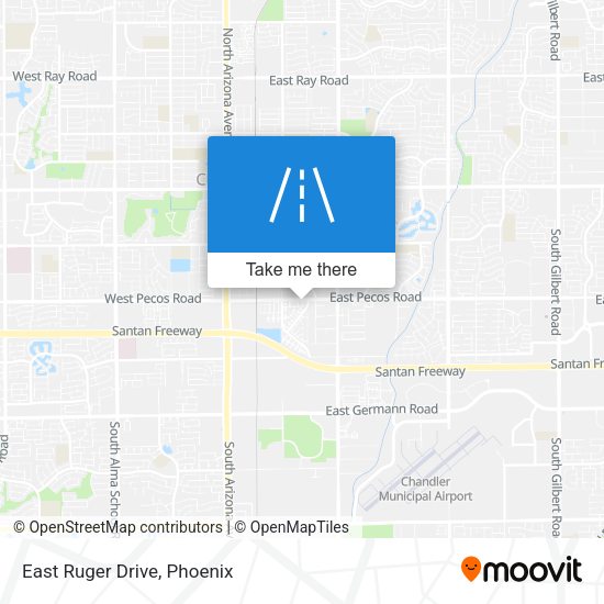 Mapa de East Ruger Drive