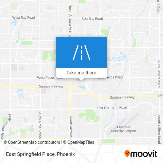 Mapa de East Springfield Place