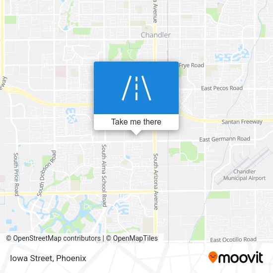 Iowa Street map