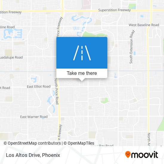 Los Altos Drive map