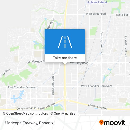 Mapa de Maricopa Freeway